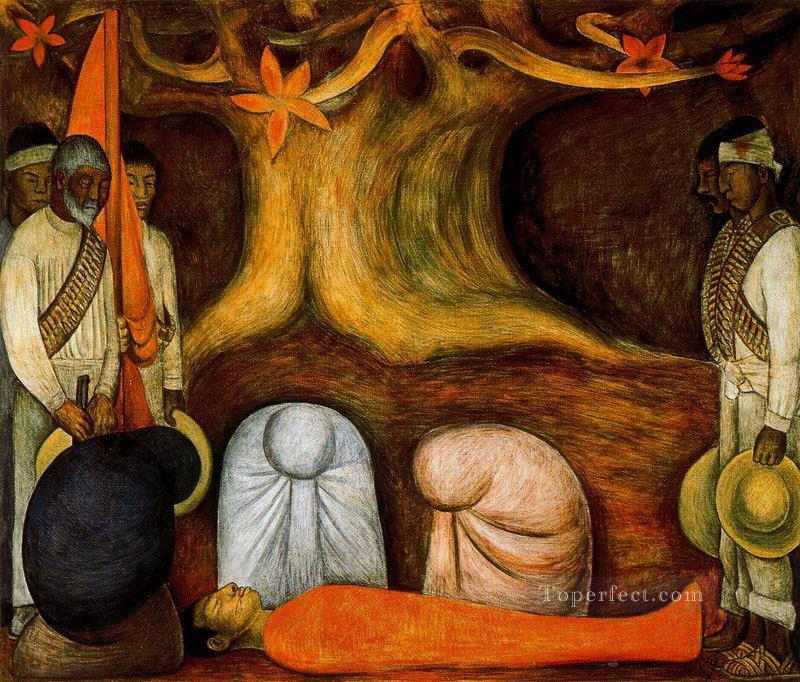 the perpetual renewal of the revolutionary struggle 1927 Diego Rivera Oil Paintings